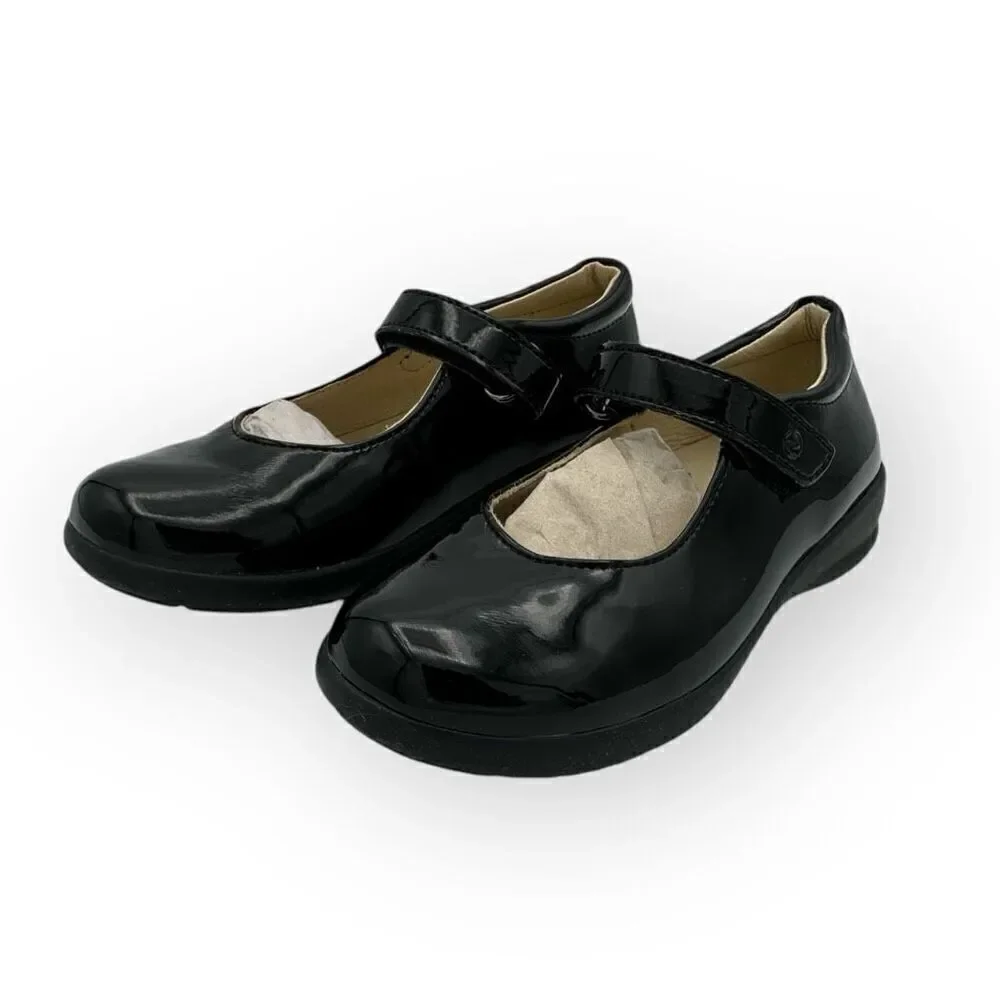 Naturino Girls Catania Mary Jane Flats Shoes Black Size 27